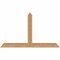 Ekena Millwork Portland Timber Gable Bracket, Western Red Cedar, 48"W x 28"H x 1 1/2"D x 3 1/2"F, 14/12 Pitch GBW048X28X0204POR00SWR - alternate 1
